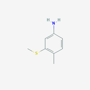 molecular formula C8H11NS B2372702 4-Methyl-3-(methylsulfanyl)aniline CAS No. 98594-08-2