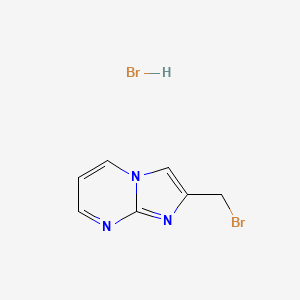 molecular formula C7H7Br2N3 B2372714 2-(Bromomethyl)imidazo[1,2-a]pyrimidine hydrobromide CAS No. 125058-21-1