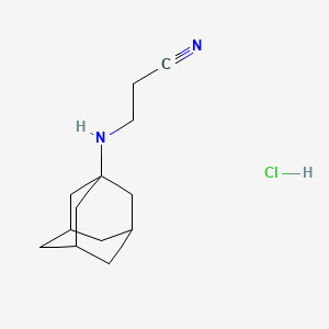 3-(Adamantan-1-ylamino)propanenitrile hydrochloride