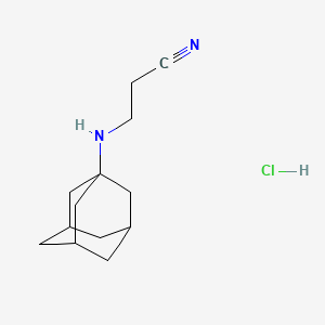 molecular formula C13H21ClN2 B2372769 盐酸3-(金刚烷-1-基氨基)丙腈 CAS No. 81099-47-0