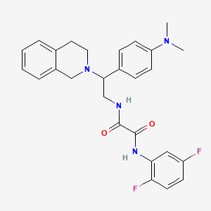 N1-(2,5-difluorophenyl)-N2-(2-(3,4-dihydroisoquinolin-2(1H)-yl)-2-(4-(dimethylamino)phenyl)ethyl)oxalamide