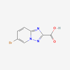 molecular formula C7H4BrN3O2 B2372791 6-Bromo-[1,2,4]triazolo[1,5-A]pyridine-2-carboxylic acid CAS No. 1159811-36-5