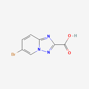 molecular formula C7H4BrN3O2 B2372791 6-溴-[1,2,4]三唑并[1,5-A]吡啶-2-羧酸 CAS No. 1159811-36-5