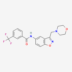N-[3-(Morpholin-4-ylmethyl)-1,2-benzoxazol-5-yl]-3-(trifluoromethyl)benzamide
