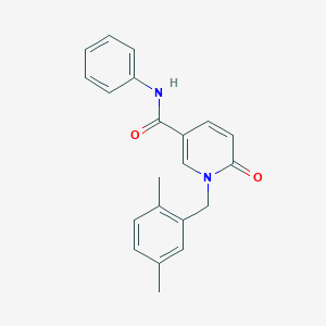 1-(2,5-dimethylbenzyl)-6-oxo-N-phenyl-1,6-dihydropyridine-3-carboxamide