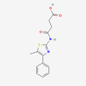 4-[(5-Methyl-4-phenyl-1,3-thiazol-2-yl)amino]-4-oxobutanoic acid