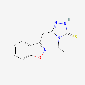 5-(1,2-benzisoxazol-3-ylmethyl)-4-ethyl-4H-1,2,4-triazole-3-thiol