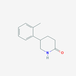 molecular formula C12H15NO B2372814 5-(2-Methylphenyl)piperidin-2-one CAS No. 41216-04-0
