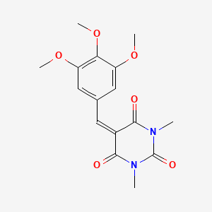 1,3-Dimethyl-5-[(3,4,5-trimethoxyphenyl)methylidene]-1,3-diazinane-2,4,6-trione