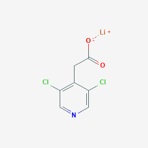 molecular formula C7H4Cl2LiNO2 B2372822 锂；2-(3,5-二氯吡啶-4-基)乙酸盐 CAS No. 2490400-68-3