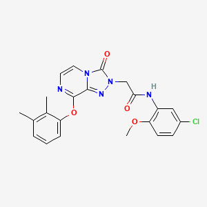 molecular formula C22H20ClN5O4 B2372825 N-(5-chloro-2-methoxyphenyl)-2-(8-(2,3-dimethylphenoxy)-3-oxo-[1,2,4]triazolo[4,3-a]pyrazin-2(3H)-yl)acetamide CAS No. 1115914-68-5