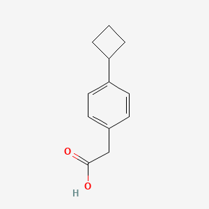 molecular formula C12H14O2 B2372829 2-(4-Cyclobutylphenyl)acetic acid CAS No. 1547120-16-0