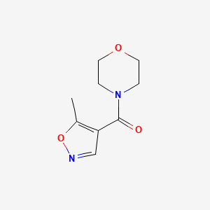 molecular formula C9H12N2O3 B2372843 N-(5-Methyl-4-isoxazolylcarbonyl)-morpholine CAS No. 99803-81-3