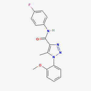 N-(4-fluorophenyl)-1-(2-methoxyphenyl)-5-methyl-1H-1,2,3-triazole-4-carboxamide
