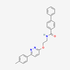 N-(2-{[6-(4-methylphenyl)pyridazin-3-yl]oxy}ethyl)biphenyl-4-carboxamide