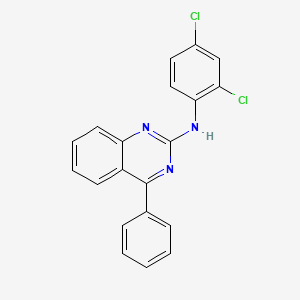 molecular formula C20H13Cl2N3 B2372877 N-(2,4-dichlorophenyl)-4-phenylquinazolin-2-amine CAS No. 312734-12-6