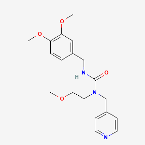 3-(3,4-Dimethoxybenzyl)-1-(2-methoxyethyl)-1-(pyridin-4-ylmethyl)urea