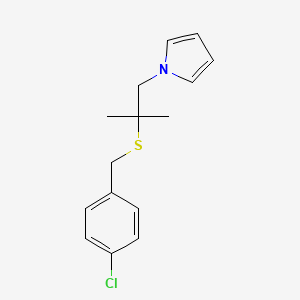 1-{2-[(4-chlorobenzyl)sulfanyl]-2-methylpropyl}-1H-pyrrole