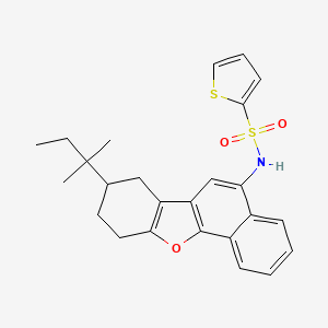 molecular formula C25H27NO3S2 B2372884 C25H27NO3S2 CAS No. 518053-39-9