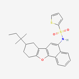 N-(8-(tert-pentyl)-7,8,9,10-tetrahydronaphtho[1,2-b]benzofuran-5-yl)thiophene-2-sulfonamide