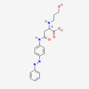 molecular formula C19H22N4O4 B2372895 (Z)-2-((3-羟基丙基)氨基)-4-氧代-4-((4-(苯基重氮基)苯基)氨基)丁酸 CAS No. 1048006-39-8