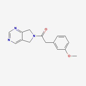 2-(3-methoxyphenyl)-1-(5H-pyrrolo[3,4-d]pyrimidin-6(7H)-yl)ethanone