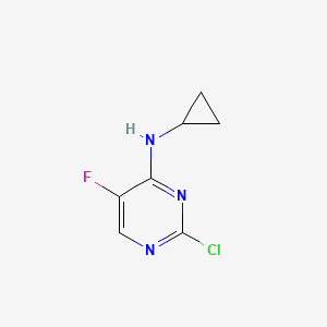 B2372906 2-chloro-N-cyclopropyl-5-fluoropyrimidin-4-amine CAS No. 893772-23-1