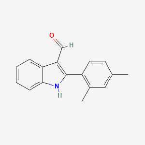 molecular formula C17H15NO B2372923 2-(2,4-dimethylphenyl)-1H-indole-3-carbaldehyde CAS No. 590390-99-1