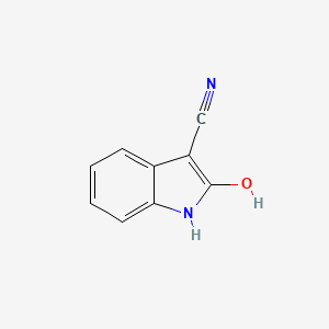 molecular formula C9H6N2O B2372937 2-hydroxy-1H-indole-3-carbonitrile CAS No. 1146290-35-8