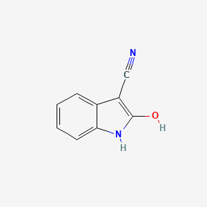 molecular formula C9H6N2O B2372937 2-Hydroxy-1H-indol-3-carbonitril CAS No. 1146290-35-8