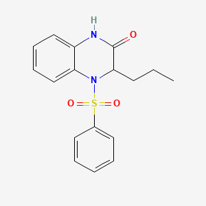 4-(phenylsulfonyl)-3-propyl-3,4-dihydro-2(1H)-quinoxalinone