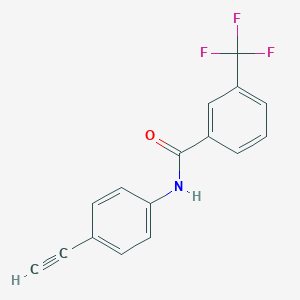 molecular formula C16H10F3NO B2372949 N-(4-乙炔基苯基)-3-(三氟甲基)苯甲酰胺 CAS No. 860788-59-6