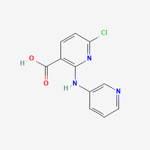 molecular formula C11H8ClN3O2 B2372953 6-Chloro-2-(pyridin-3-ylamino)pyridine-3-carboxylic acid CAS No. 1282776-03-7