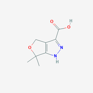 6,6-dimethyl-1H,4H,6H-furo[3,4-c]pyrazole-3-carboxylic acid