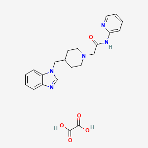 2-(4-((1H-benzo[d]imidazol-1-yl)methyl)piperidin-1-yl)-N-(pyridin-2-yl)acetamide oxalate