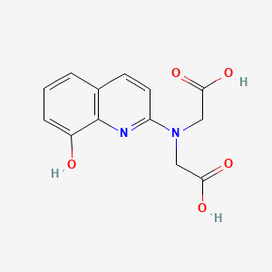 molecular formula C13H12N2O5 B2372969 N-(羧甲基)-N-(8-羟基喹啉-2-基)甘氨酸 CAS No. 312591-56-3