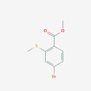 molecular formula C9H9BrO2S B2372978 4-溴-2-(甲硫基)苯甲酸甲酯 CAS No. 1824127-03-8