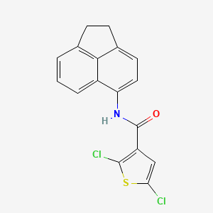 molecular formula C17H11Cl2NOS B2372979 2,5-二氯-N-(1,2-二氢芴-5-基)噻吩-3-甲酰胺 CAS No. 327971-93-7