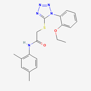 molecular formula C19H21N5O2S B2372993 N-(2,4-dimethylphenyl)-2-[1-(2-ethoxyphenyl)tetrazol-5-yl]sulfanylacetamide CAS No. 874467-21-7