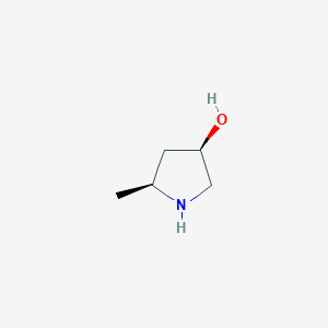 molecular formula C5H11NO B2372996 (3R,5S)-5-甲基吡咯烷-3-醇 CAS No. 1108234-23-6