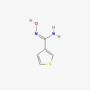 molecular formula C5H6N2OS B2373012 N'-hydroxythiophene-3-carboximidamide CAS No. 58905-71-8