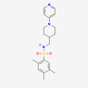 molecular formula C20H27N3O2S B2373014 2,4,5-三甲基-N-((1-(吡啶-4-基)哌啶-4-基)甲基)苯磺酰胺 CAS No. 2034319-31-6