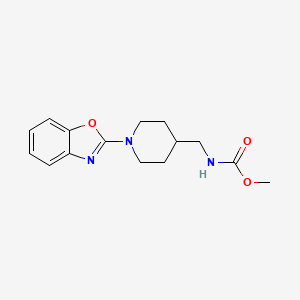 molecular formula C15H19N3O3 B2373015 Methyl ((1-(benzo[d]oxazol-2-yl)piperidin-4-yl)methyl)carbamate CAS No. 1796969-38-4