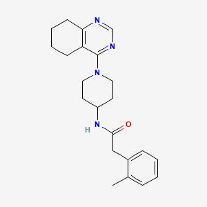 N-(1-(5,6,7,8-tetrahydroquinazolin-4-yl)piperidin-4-yl)-2-(o-tolyl)acetamide