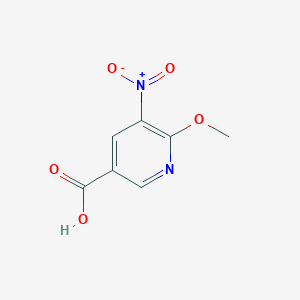 molecular formula C7H6N2O5 B2373025 6-Methoxy-5-nitro-3-pyridinecarboxylic acid CAS No. 1211516-51-6