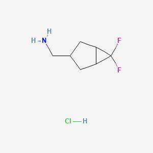 (6,6-Difluorobicyclo[3.1.0]hexan-3-yl)methanamine hydrochloride