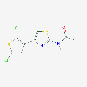 N-[4-(2,5-dichlorothiophen-3-yl)-1,3-thiazol-2-yl]acetamide