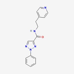 molecular formula C16H15N5O B2373070 2-phenyl-N-(2-(pyridin-4-yl)ethyl)-2H-1,2,3-triazole-4-carboxamide CAS No. 1235640-01-3