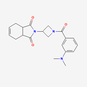 molecular formula C20H23N3O3 B2373071 2-(1-(3-(dimethylamino)benzoyl)azetidin-3-yl)-3a,4,7,7a-tetrahydro-1H-isoindole-1,3(2H)-dione CAS No. 1904236-68-5