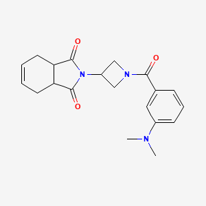 molecular formula C20H23N3O3 B2373071 2-{1-[3-(ジメチルアミノ)ベンゾイル]アゼチジン-3-イル}-2,3,3a,4,7,7a-ヘキサヒドロ-1H-イソインドール-1,3-ジオン CAS No. 1904236-68-5